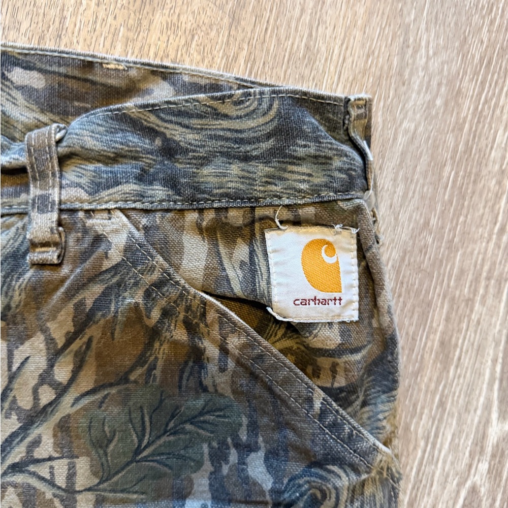 Rare 90’s Carhartt jeans Camouflage Pants Size 38 men’s vintage camo hunting - Picture 7 of 15